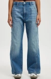 Cotton On Super Baggy Jean In Saltwater Blue Pocket