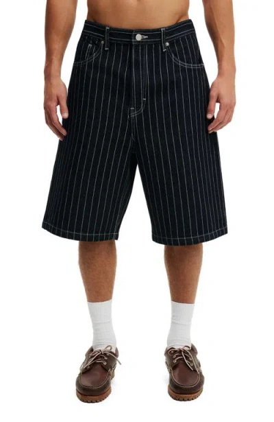 Cotton On Super Baggy Jort In Blue
