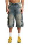 Cotton On Super Baggy Jort In Cargo Sandstorm Blue