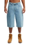 Cotton On Super Baggy Jort In Pintuck Sports Blue