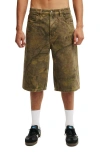 Cotton On Super Baggy Jort In Green