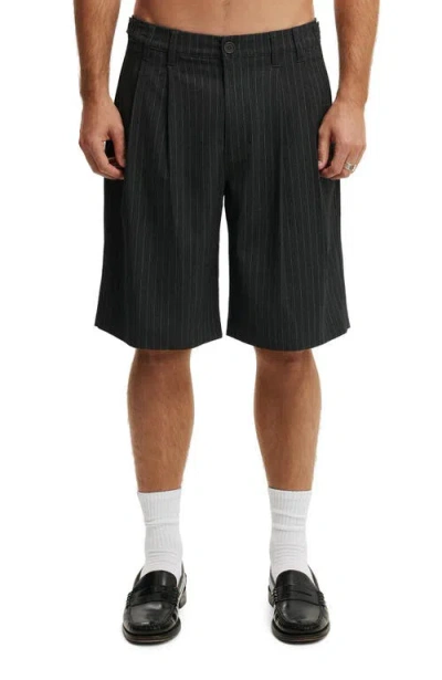Cotton On Super Baggy Pleated Short In Black
