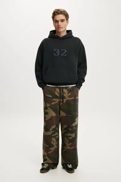Cotton On Super Baggy Sweatpant In Forest Camo Wash