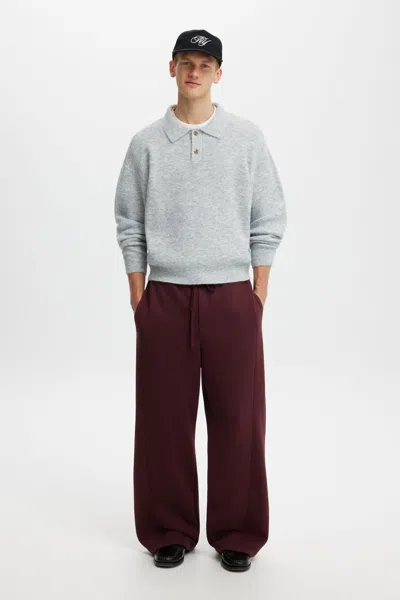 Cotton On Super Baggy Sweatpant In Winter Fig Panelled