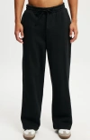 Cotton On Super Baggy Track Pant In Rollins Black