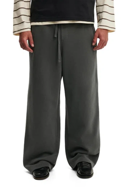 Cotton On Super Baggy Track Pant In Gray