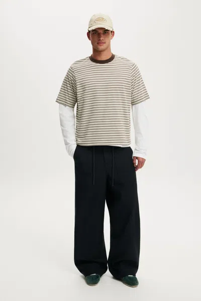 Cotton On Super Baggy Utility Pant In Black