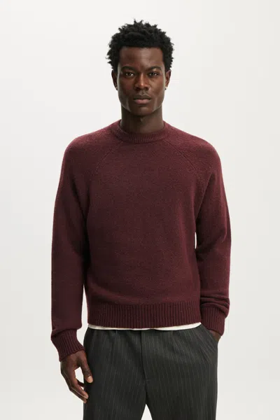 Cotton On Super Soft Boxy Sweater In Burgundy