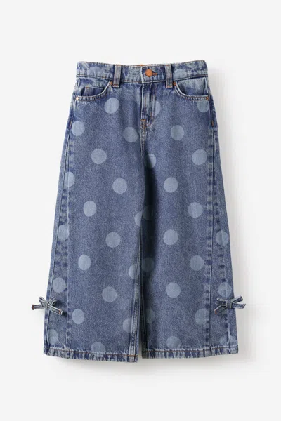 Cotton On Kids' Super Wide Leg Denim Jean In Blue