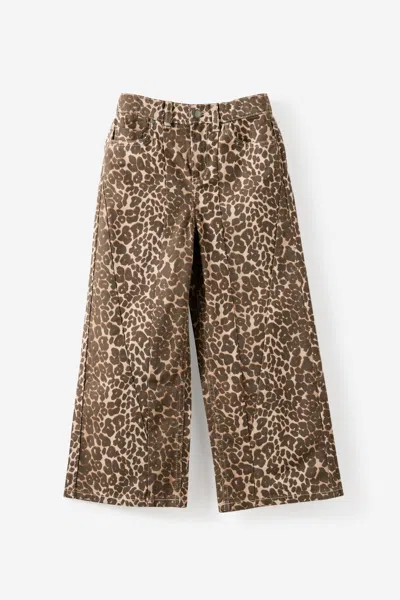 Cotton On Kids' Super Wide Leg Denim Jean In Brown