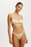 Cotton On Sutton Sheer Bralette In Neutral