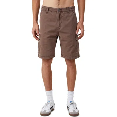 Cotton On Men's Tactical Cargo Shorts In Vintage Dark Brown