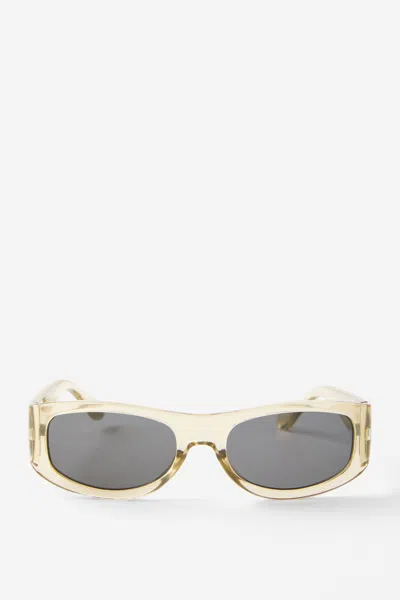 Cotton On Tactical Sunglasses In Butter Crystal/smoke
