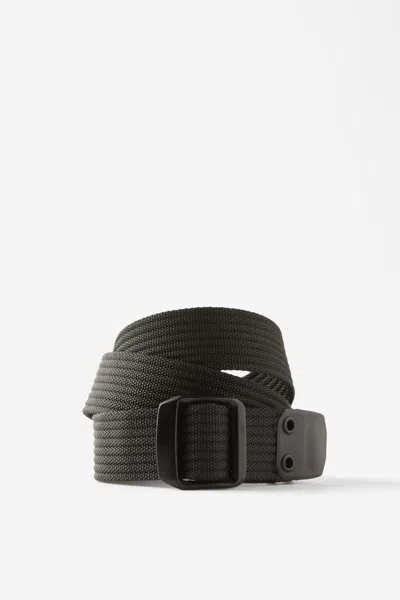 Cotton On Tactics Cable Belt In Black/black