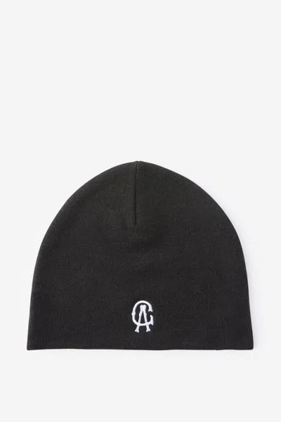 Cotton On Tall Skull Beanie In Black