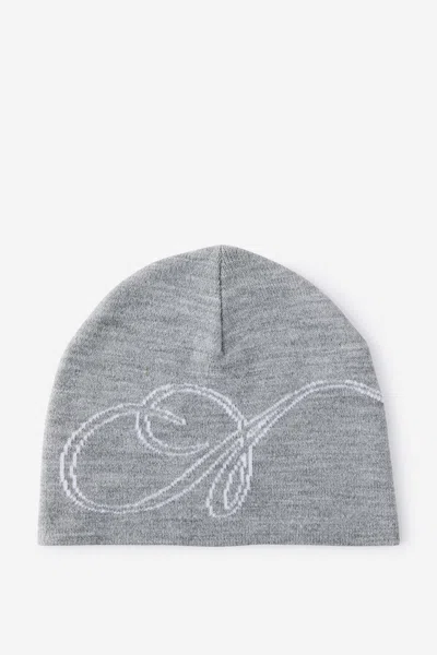 Cotton On Tall Skull Beanie In Gray