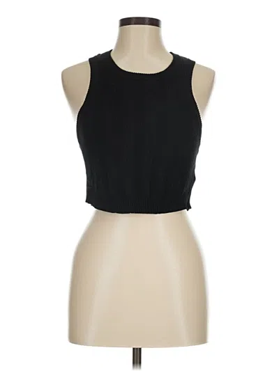 Pre-owned Cotton On Tank Top Black Halter Neckline Tops