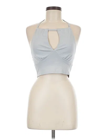 Pre-owned Cotton On Tank Top Blue Halter Neckline Tops