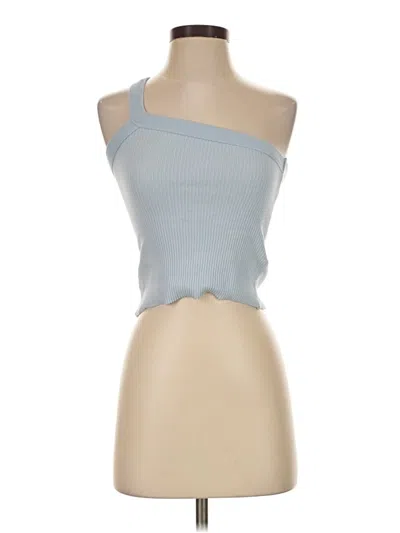 Pre-owned Cotton On Tank Top Blue Strapless Neckline Tops
