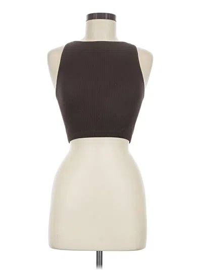 Pre-owned Cotton On Tank Top Brown Halter Neckline Tops