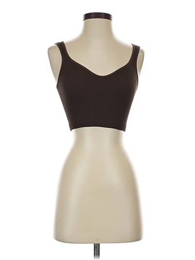 Pre-owned Cotton On Tank Top Brown Strapless Neckline Tops