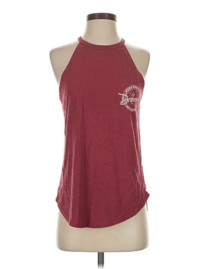 Pre-owned Cotton On Tank Top Burgundy Halter Neckline Tops