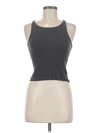 Pre-owned Cotton On Tank Top Gray Halter Neckline Tops