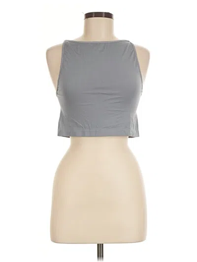 Pre-owned Cotton On Tank Top Gray Halter Neckline Tops