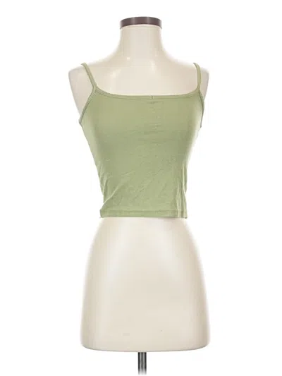 Pre-owned Cotton On Tank Top Green Strapless Neckline Tops
