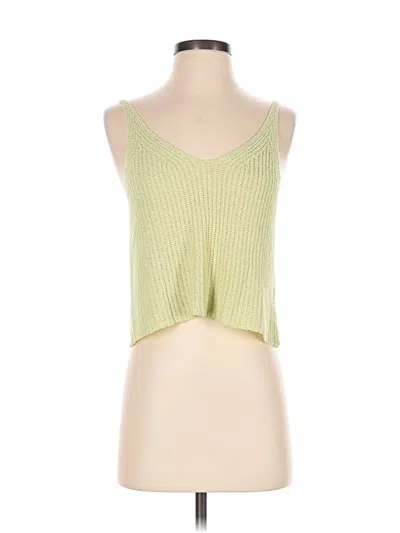 Pre-owned Cotton On Tank Top Green Strapless Neckline Tops