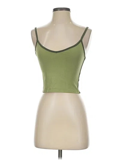 Pre-owned Cotton On Tank Top Green Strapless Neckline Tops