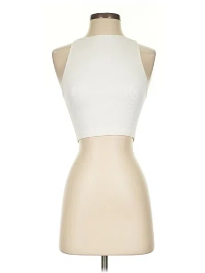 Pre-owned Cotton On Tank Top Ivory Halter Neckline Tops