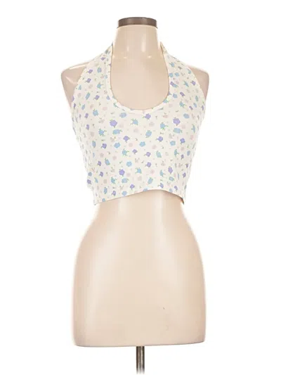 Pre-owned Cotton On Tank Top Ivory Halter Neckline Tops In White