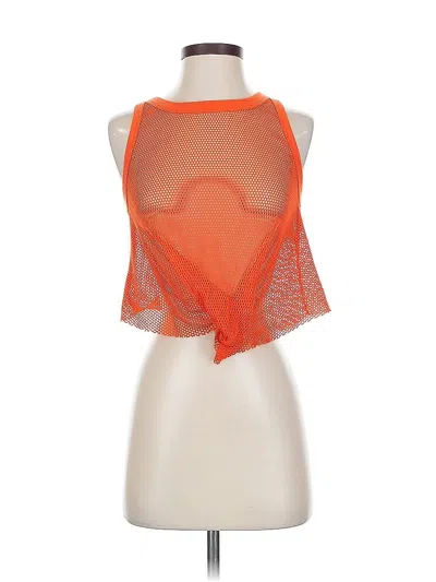 Pre-owned Cotton On Tank Top Orange Halter Neckline Tops