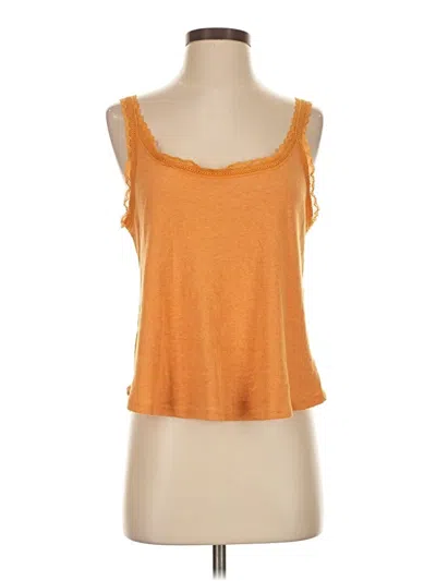 Pre-owned Cotton On Tank Top Orange Strapless Neckline Tops