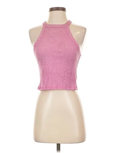 Pre-owned Cotton On Tank Top Pink Halter Neckline Tops