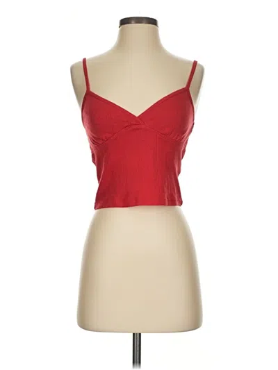 Pre-owned Cotton On Tank Top Red Strapless Neckline Tops