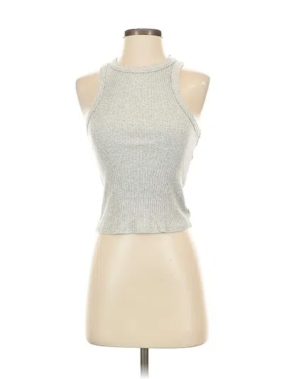 Pre-owned Cotton On Tank Top Silver Halter Neckline Tops
