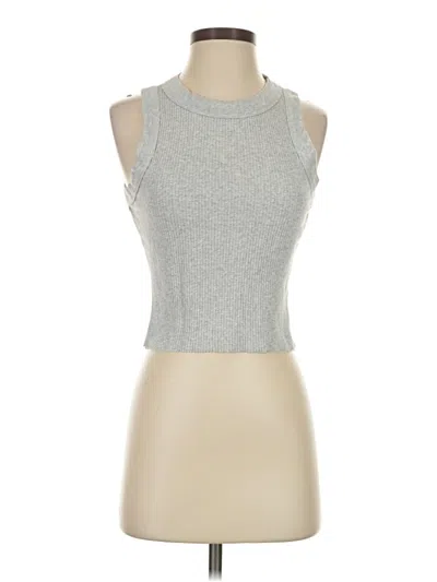 Pre-owned Cotton On Tank Top Silver Halter Neckline Tops