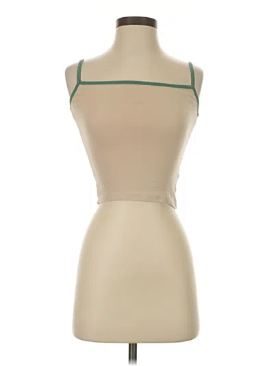 Pre-owned Cotton On Tank Top Tan Halter Neckline Tops