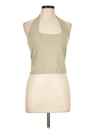 Pre-owned Cotton On Tank Top Tan Halter Neckline Tops