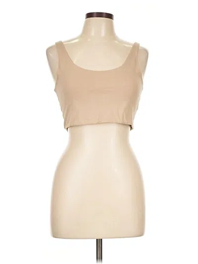 Pre-owned Cotton On Tank Top Tan Strapless Neckline Tops