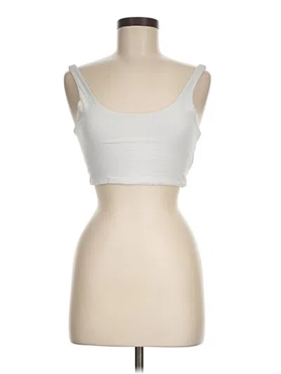 Pre-owned Cotton On Tank Top White Strapless Neckline Tops