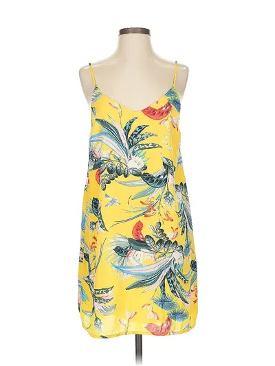 Pre-owned Cotton On Tank Top Yellow Halter Neckline Tops