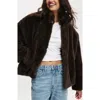 Cotton On Teddy Bomber Jacket In Brown