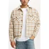 Cotton On Men's Teddy Lined Trucker Jacket In Natural Check