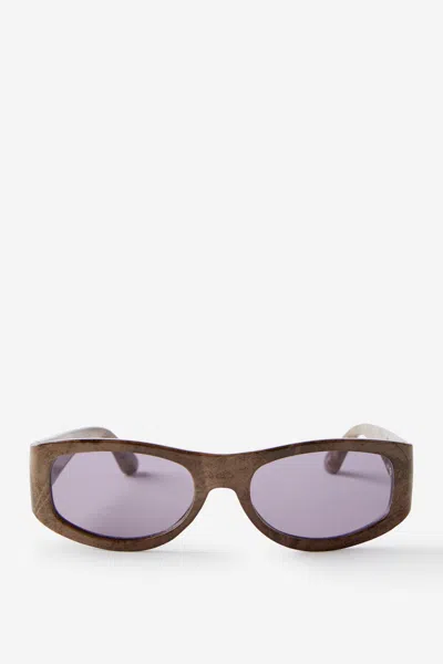 Cotton On The 4x4 Sunglasses In Camo/purple