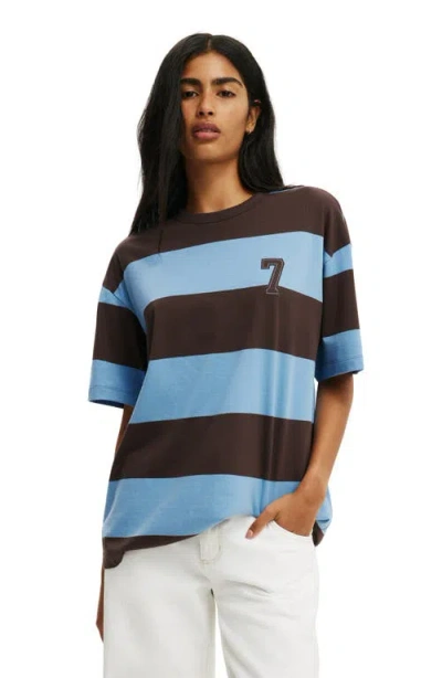 Cotton On The Boxy Graphic Tee In Blue