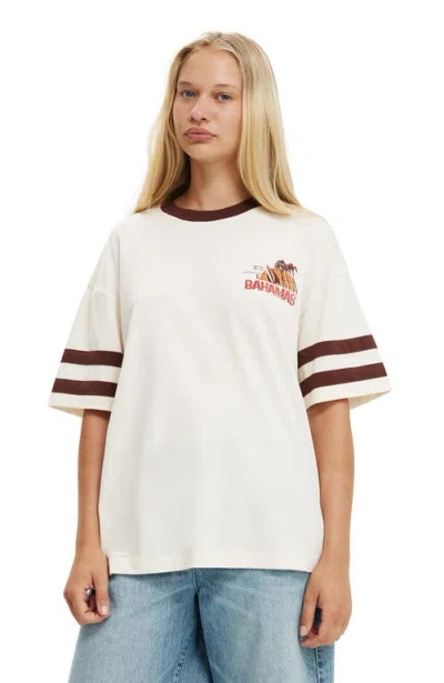 Cotton On The Boxy Graphic Tee In 79 Bahamas Porcelain