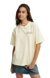 Cotton On The Boxy Graphic Tee In Boho Sun  Custard Creme